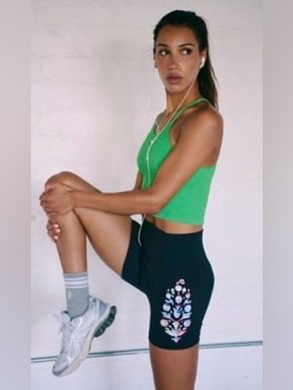 NWT Free People Movement Never Better Logo Bike Shorts